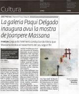 La galeria Paqui Delgado inaugura avui la mostra de Joanpere Massana