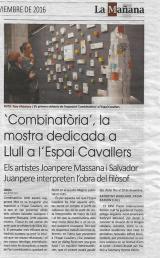 "Combinatòria", la mostra dedicada a Llull a l'Espai Cavallers