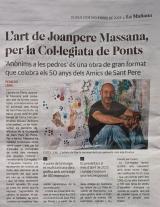 L'Art de Joanpere Massana, per la Col.legiata de Ponts