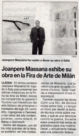 Joanpere Massana exhibe su obra en la Feria de Arte de Milán