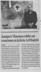 Joanpere Massana exhibe sus creaciones en la feria ArtMadrid