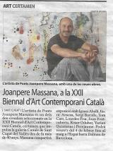 Joanpere Massana, a la XXII Biennal d'Art Contemporani Català