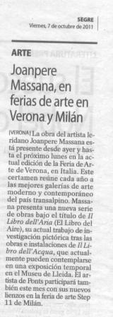 Joanpere Massana, en ferias de arte en Verona y Milán